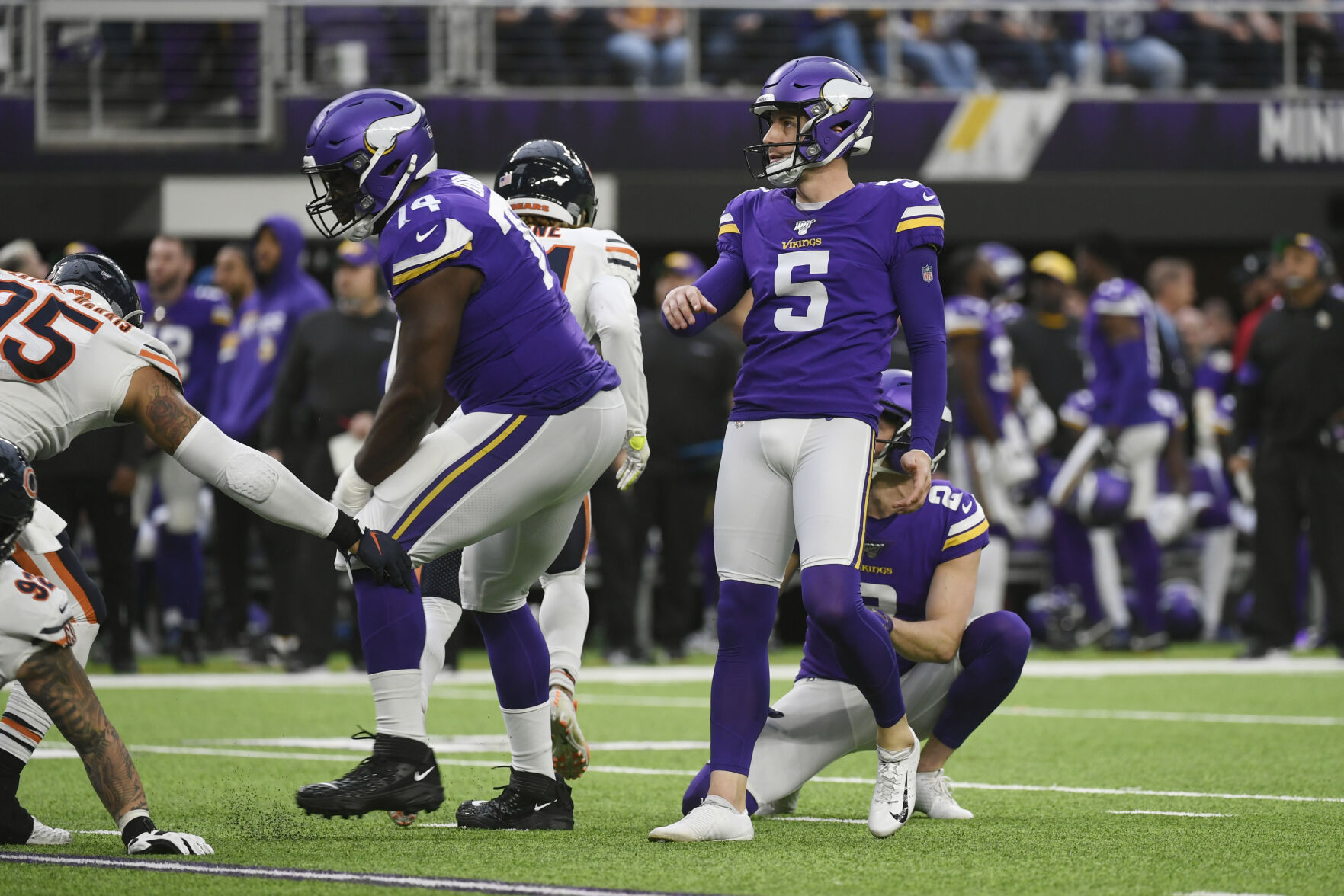Minnesota Vikings kicker Dan Bailey (Yukon Southwest Covenant HS)